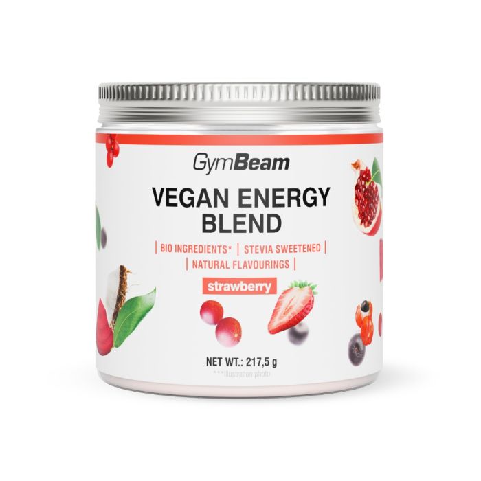 Vegan Energy Blend - GymBeam 217,5 g - strawberry