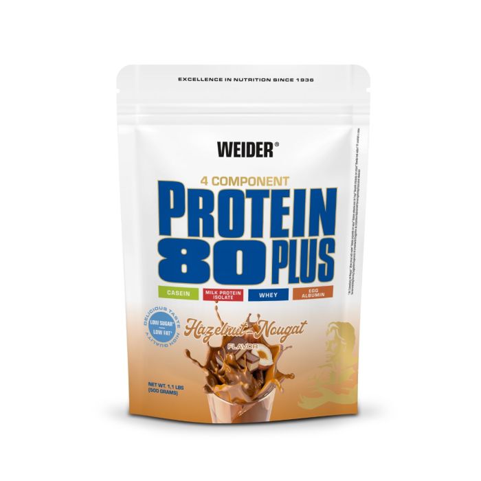 Proteín 80 Plus - Weider 500 g - hazelnut nougat