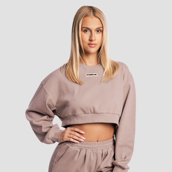 Women‘s Aura Cropped Sweatshirt Roux - GymBeam XL