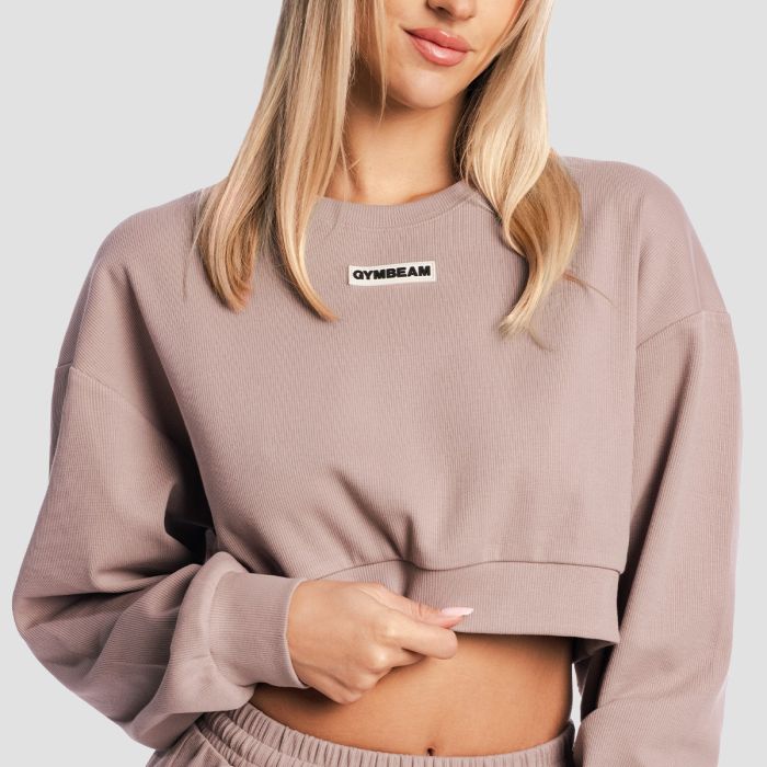 Women‘s Aura Cropped Sweatshirt Roux - GymBeam XL