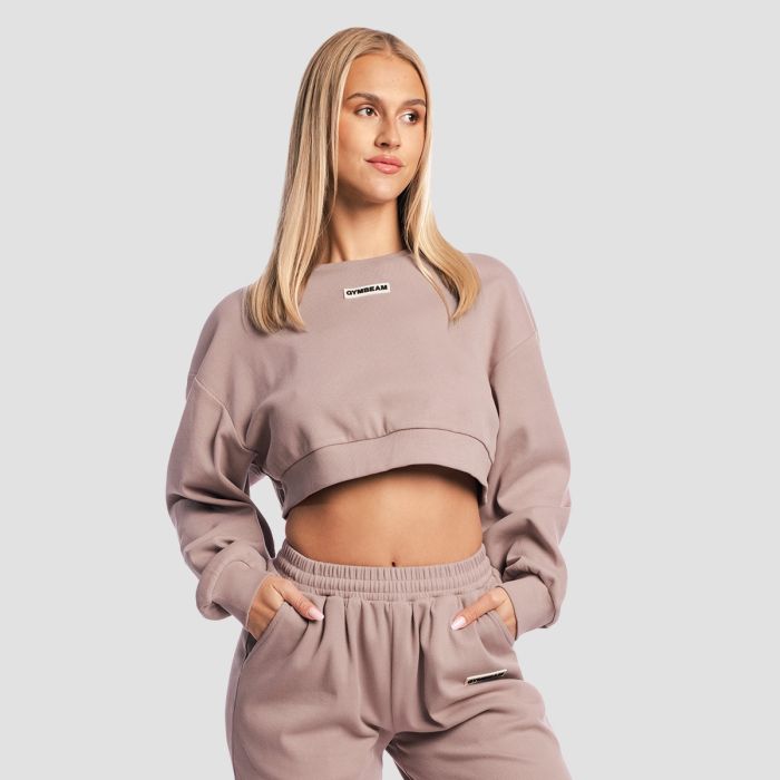 Women‘s Aura Cropped Sweatshirt Roux - GymBeam XL