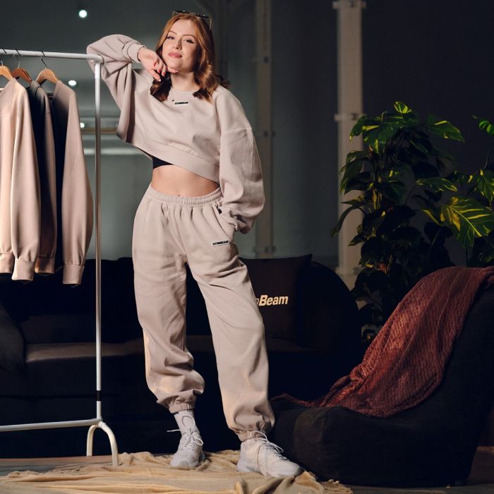 Women‘s Aura Joggers Grey - GymBeam XXL