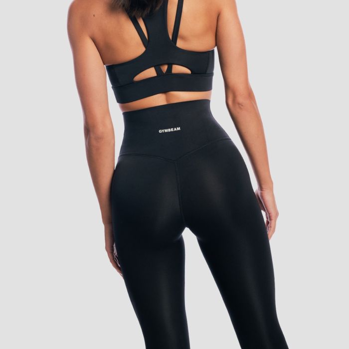 Women‘s Aura Leggings Black - GymBeam XXL