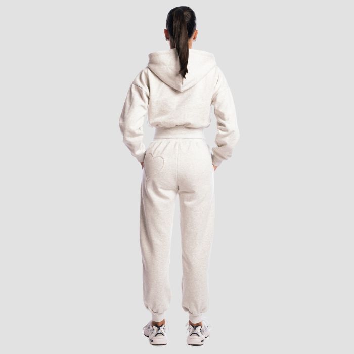 Women‘s Base Zip Up Hoodie Cloud - GymBeam XL