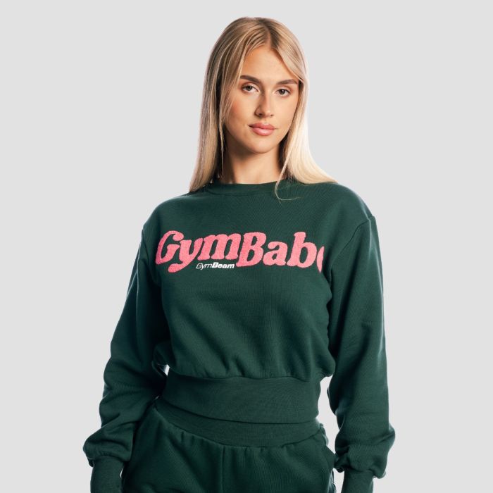 Women‘s GymBabe Jumper Forest - GymBeam XL