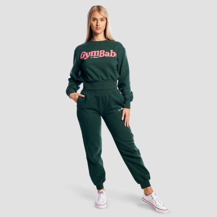 Women‘s GymBabe Jumper Forest - GymBeam XL