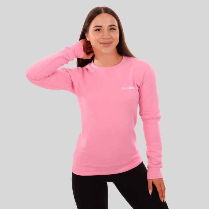 Women‘s Jumper Basic Baby Pink - GymBeam XXL