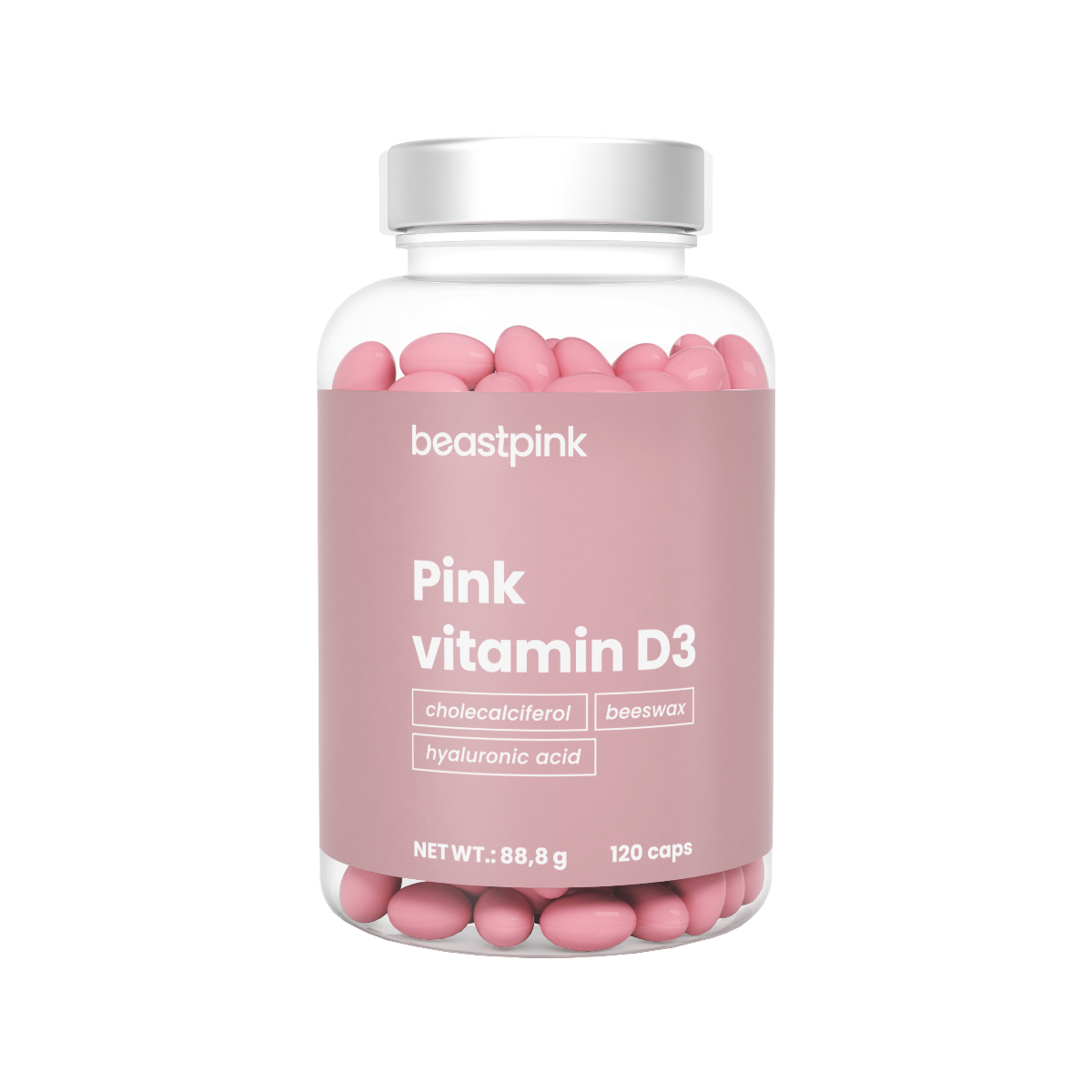 Vitamine D3 Rose 2000 UI - BeastPink.