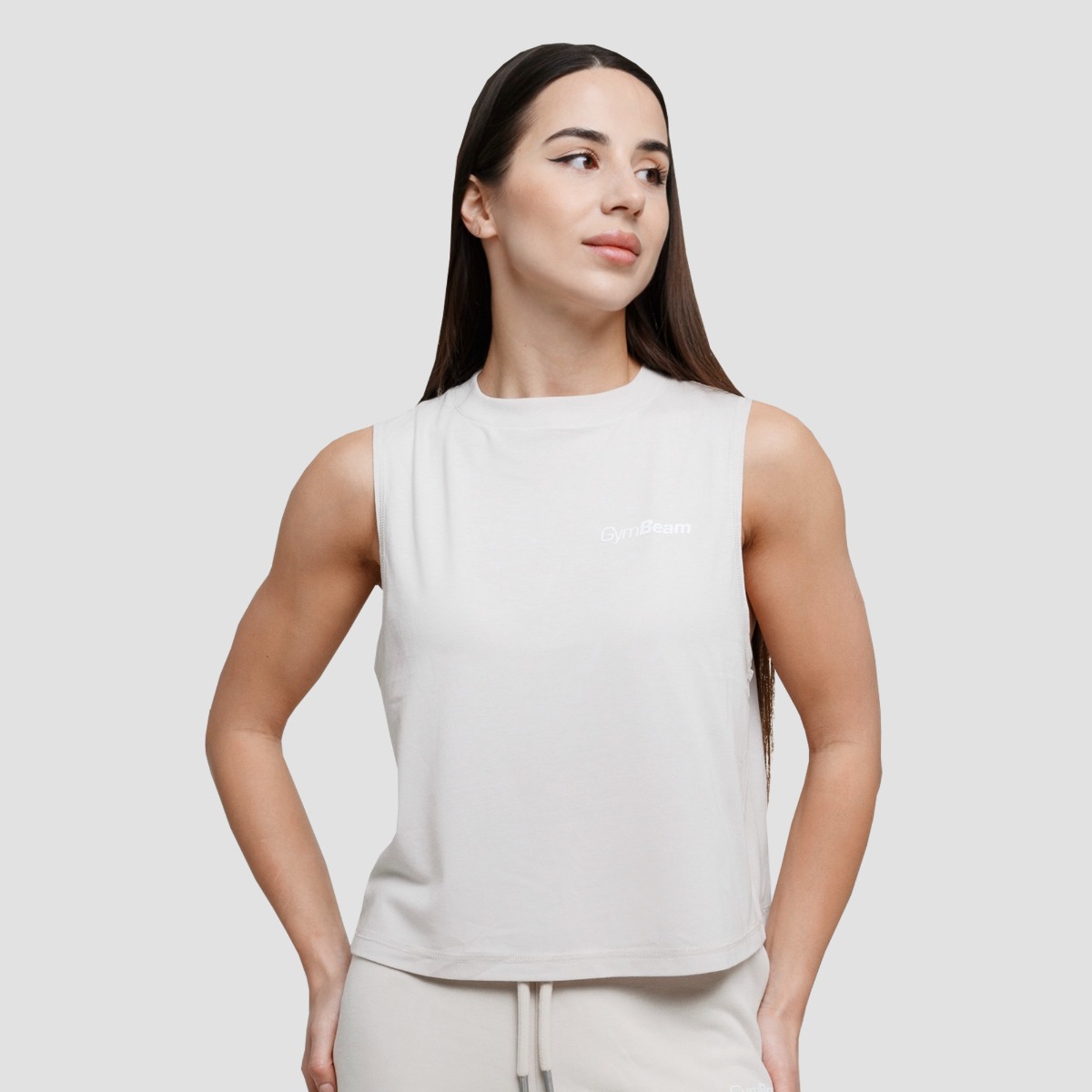 T-shirt Agile pour femmes, couleur Désert - GymBeam.