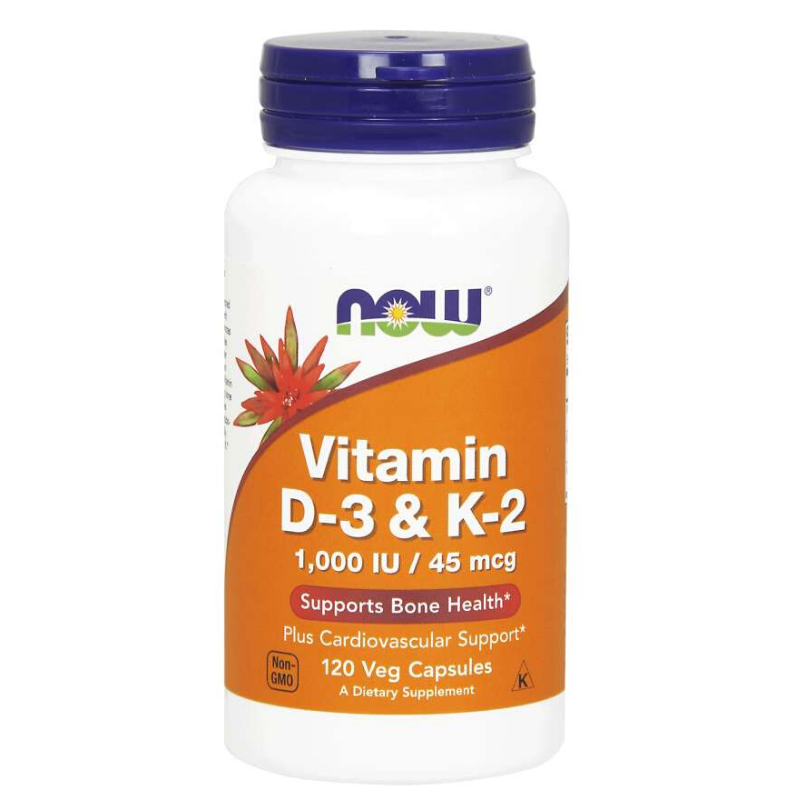 Vitamine D3 et K2 - NOW Foods.