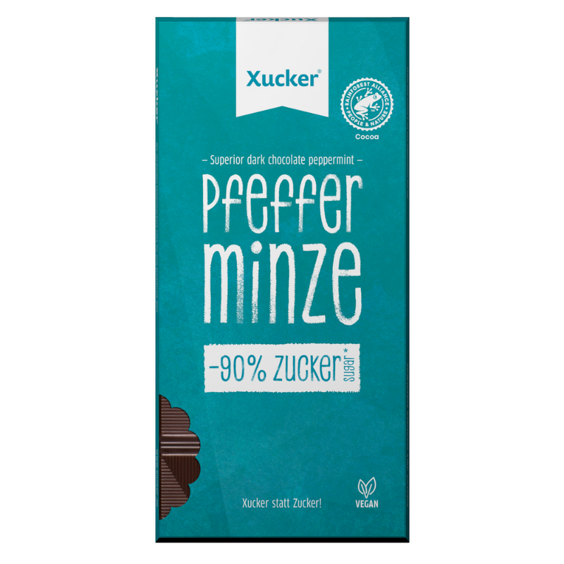 Vegan dark chocolate with peppermint - Xucker