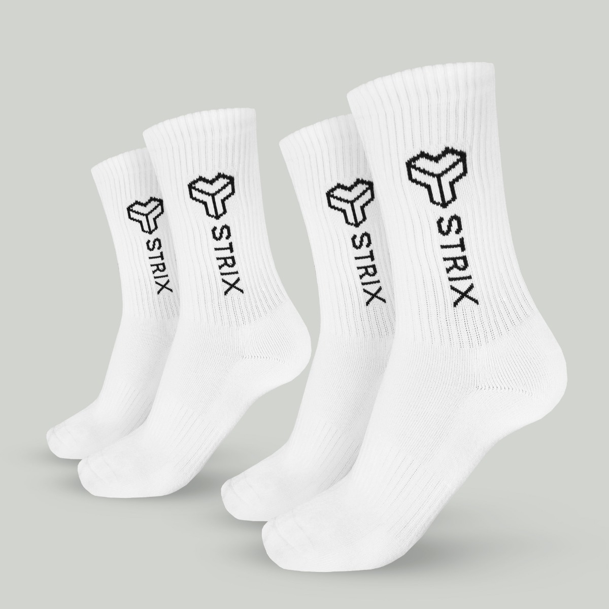 Chaussettes Essential 2 paquets, couleur blanche - STRIX.