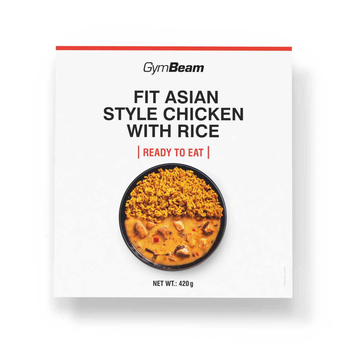 FIT Plat prêt à manger, poulet de style asiatique avec du riz - GymBeam.