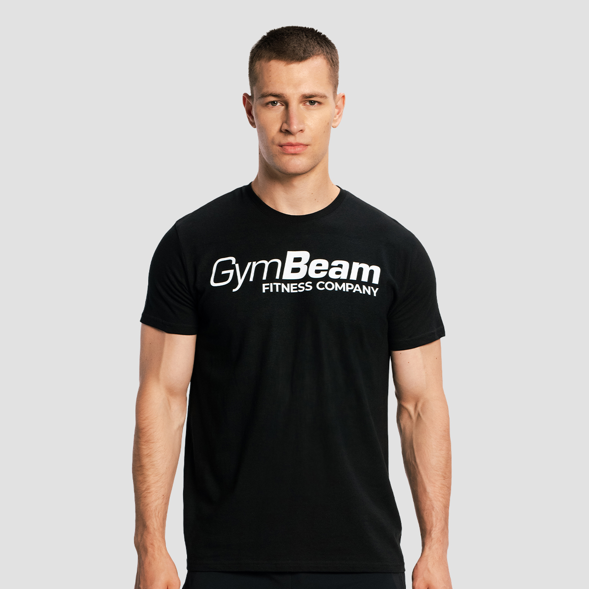 T-shirt de sport noir - GymBeam.