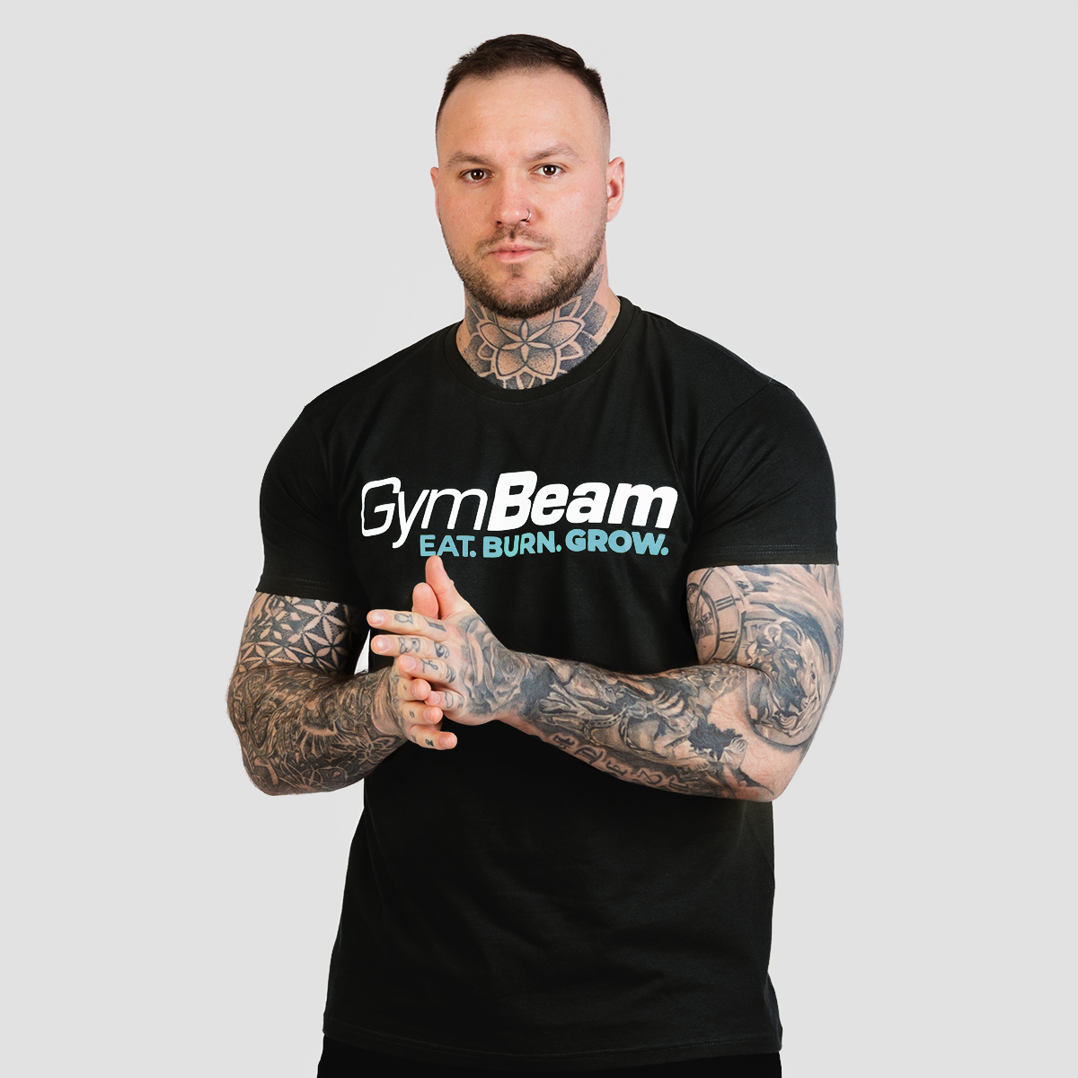 T-shirt Grow, couleur noire - GymBeam.