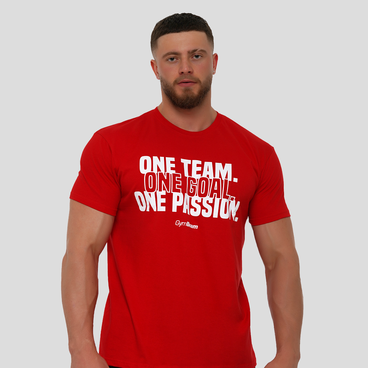 One Team T-shirt Rouge - GymBeam.