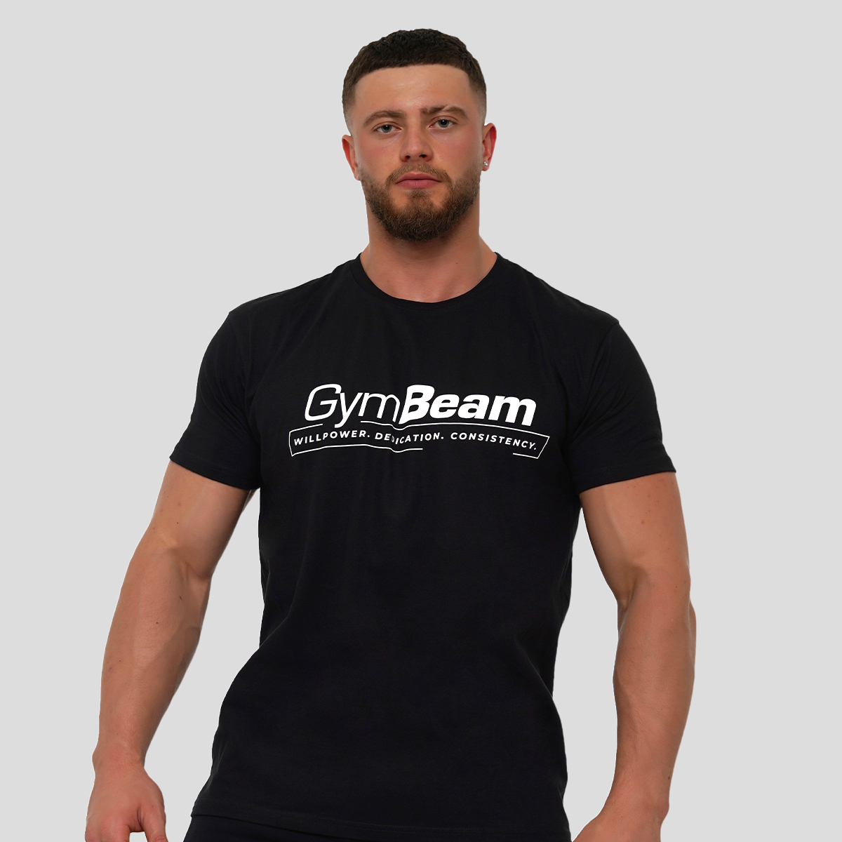 T-shirt Willpower – Noir – GymBeam.