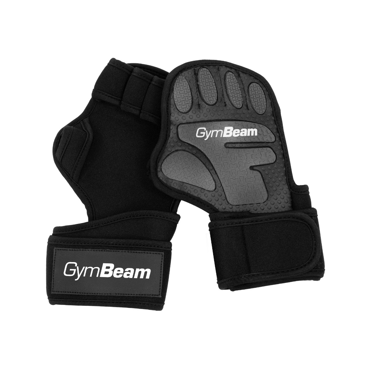 Gants de musculation Heavy Grip Fitness, couleur noire - GymBeam.