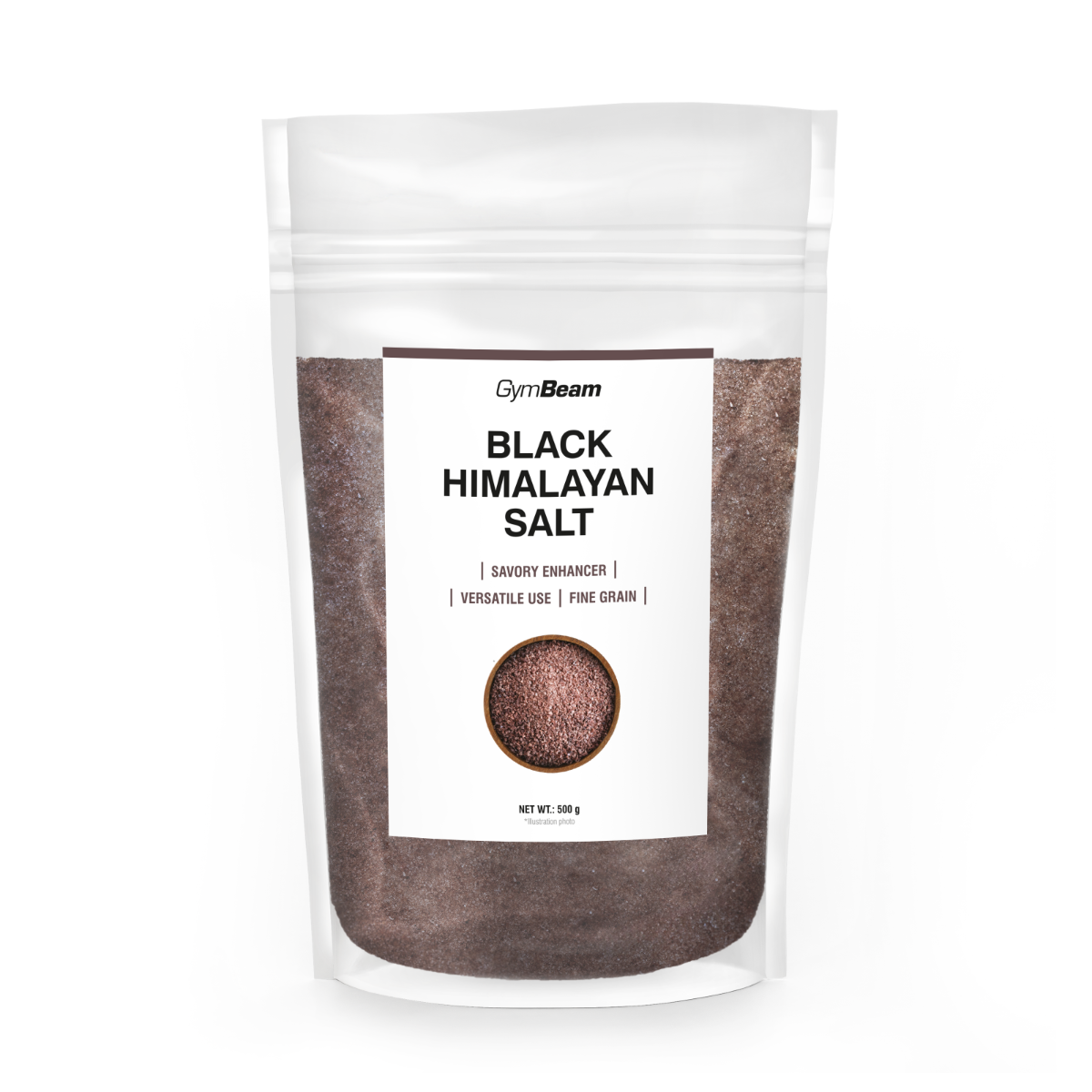 Sel noir de l'Himalaya 500 g - Fin - GymBeam.
