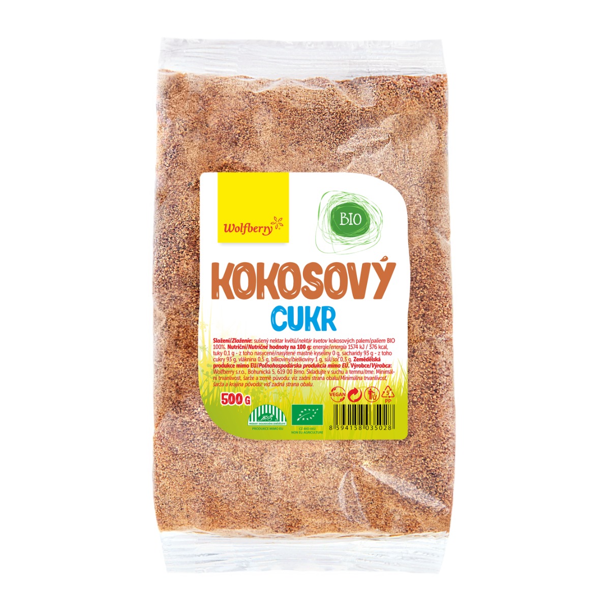 BIO Kokosový cukor - Wolfberry