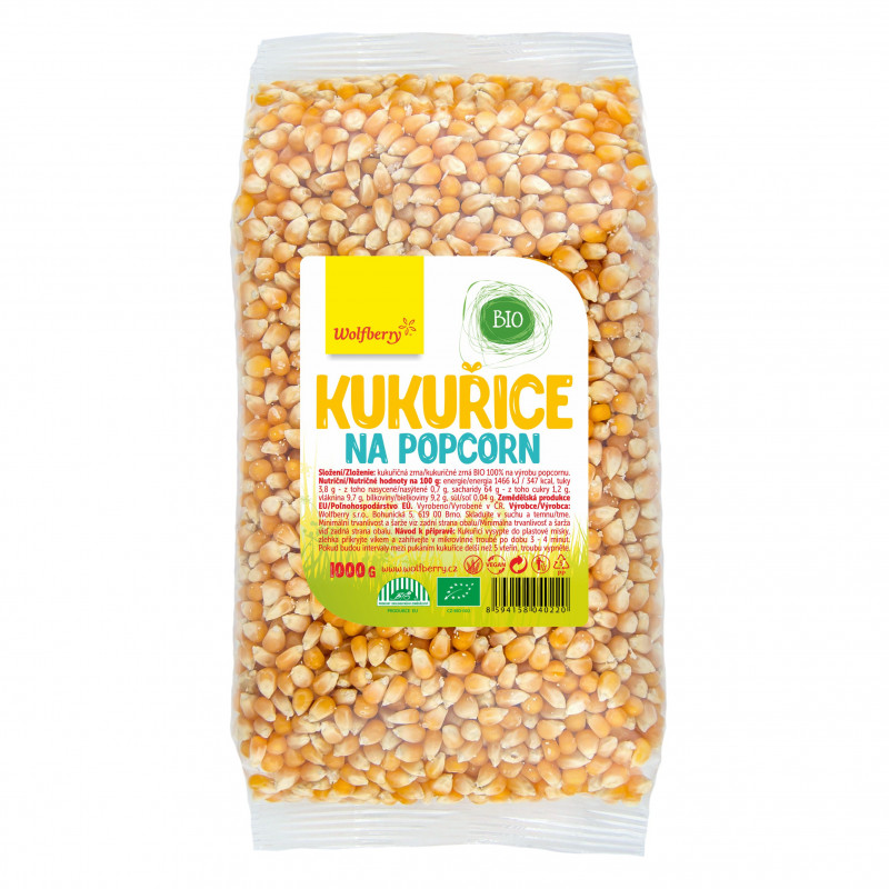 BIO Kukurica na popcorn - Wolfberry