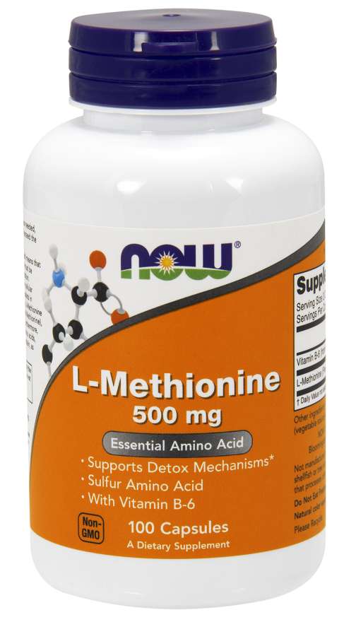 L-Méthionine 500 mg - NOW Foods.
