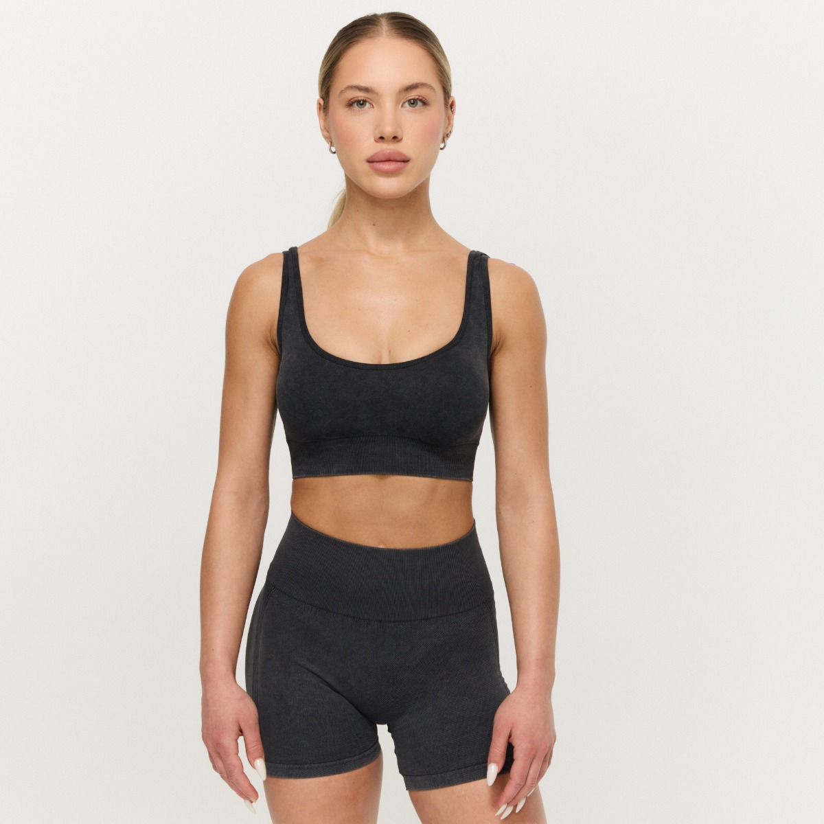 Soutien-gorge de sport Seamless Coal - GymBeam