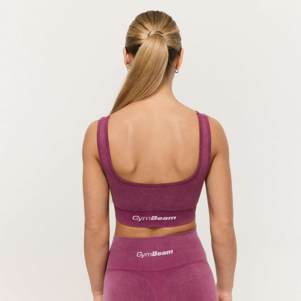 Soutien-gorge de sport Seamless Plum - GymBeam