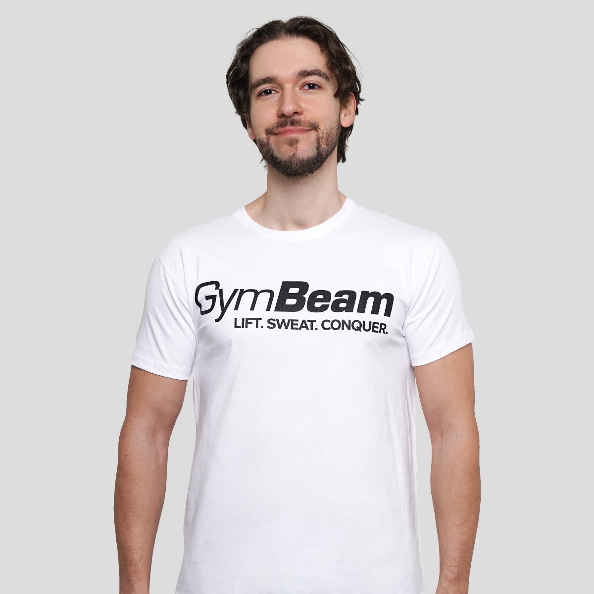 T-shirt Lift, couleur blanche - GymBeam.