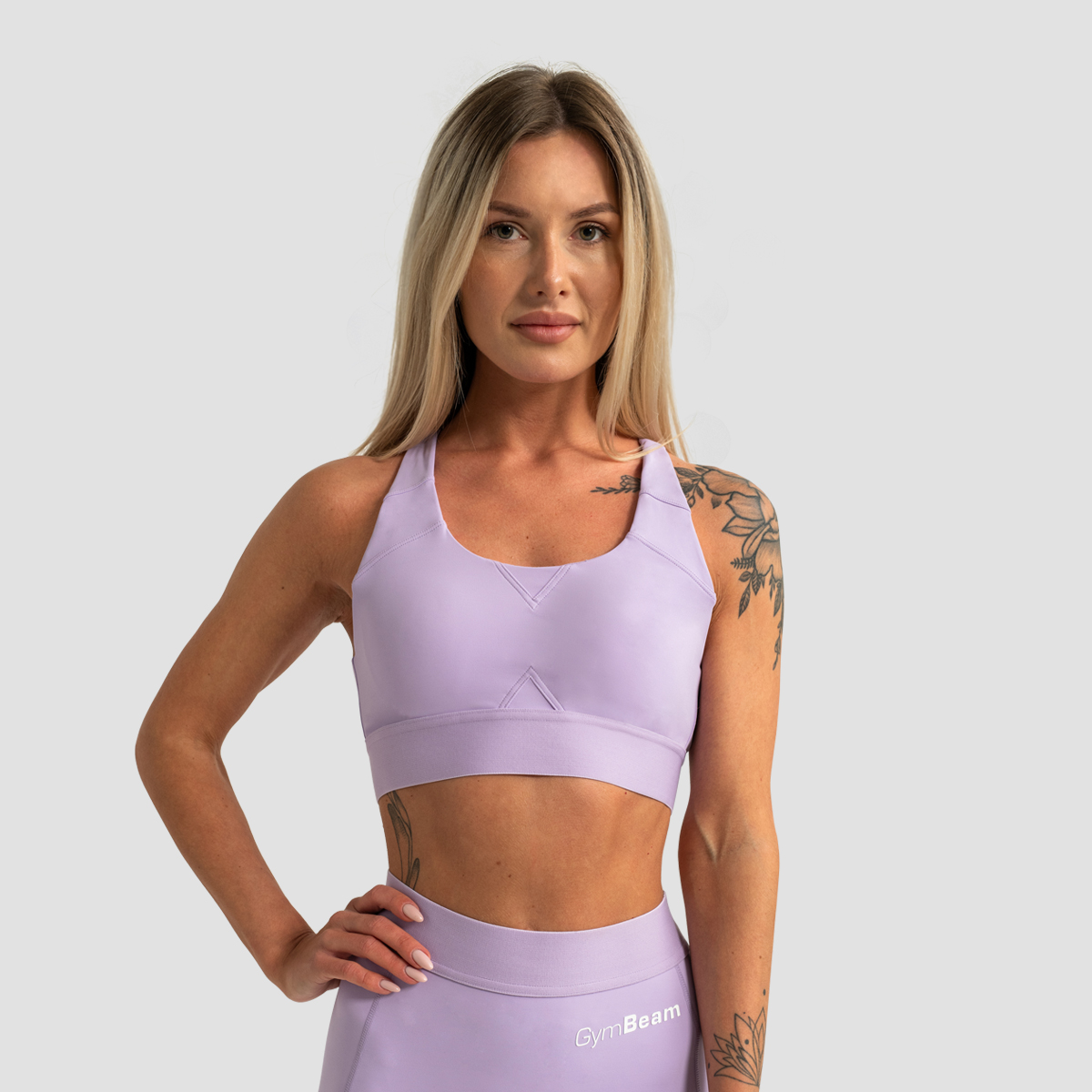 Soutien-gorge de sport Limitless, couleur lavande - GymBeam.