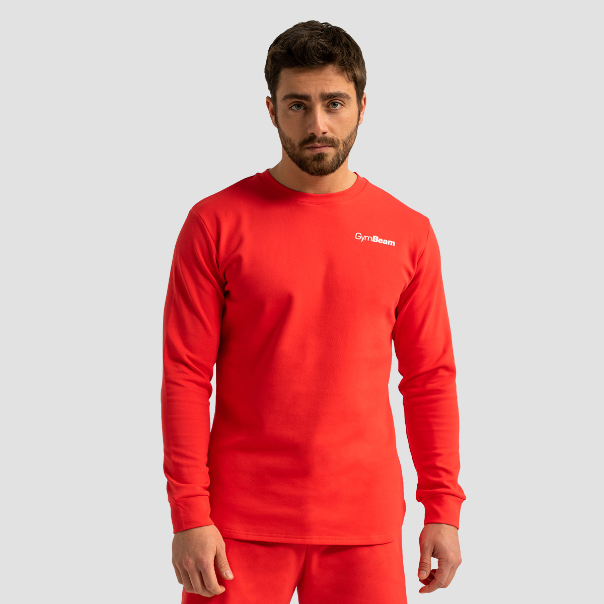 Sweatshirt Limitless, couleur rouge vif – GymBeam.