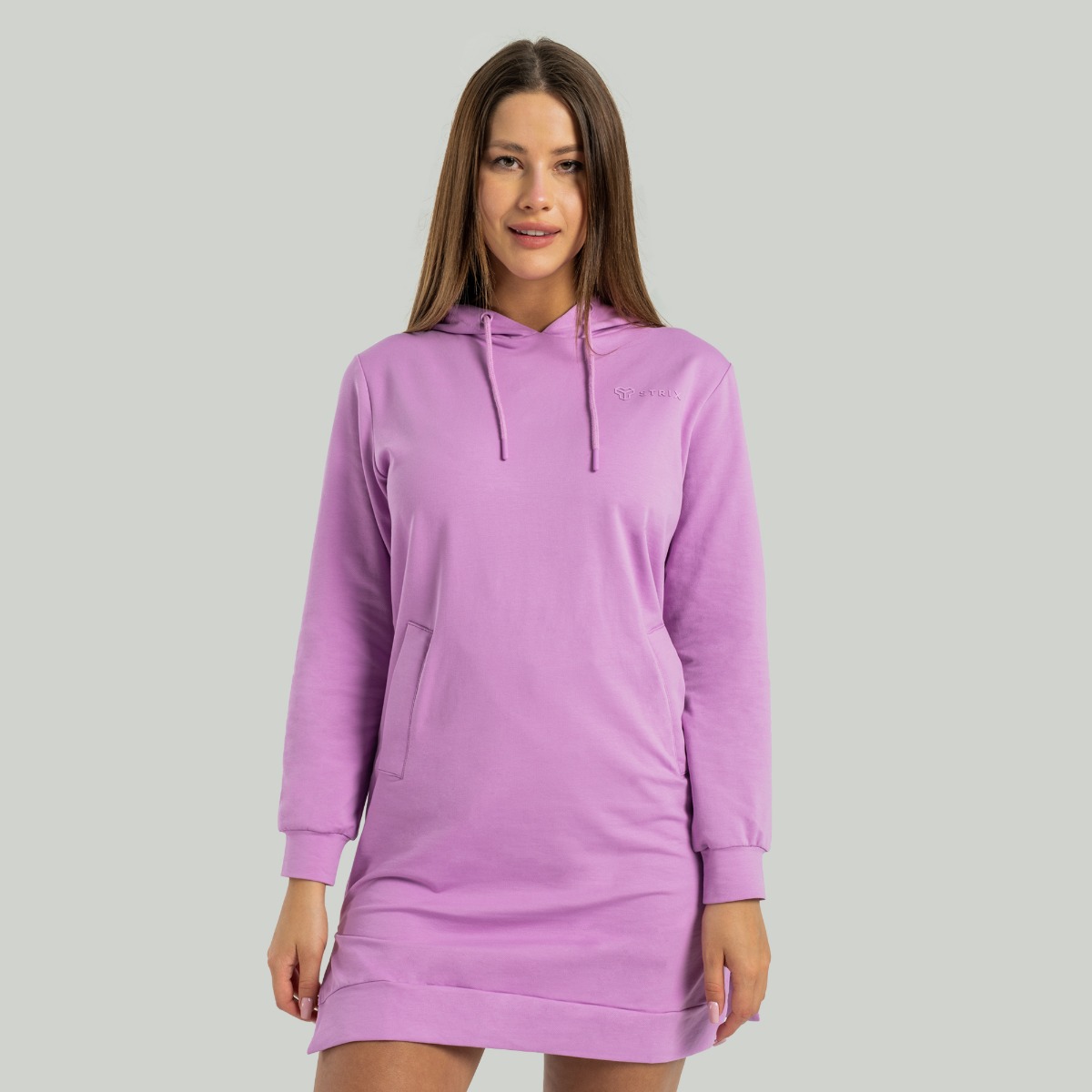 Sweat à capuche long pour femmes ALPHA, couleur améthyste - STRIX.