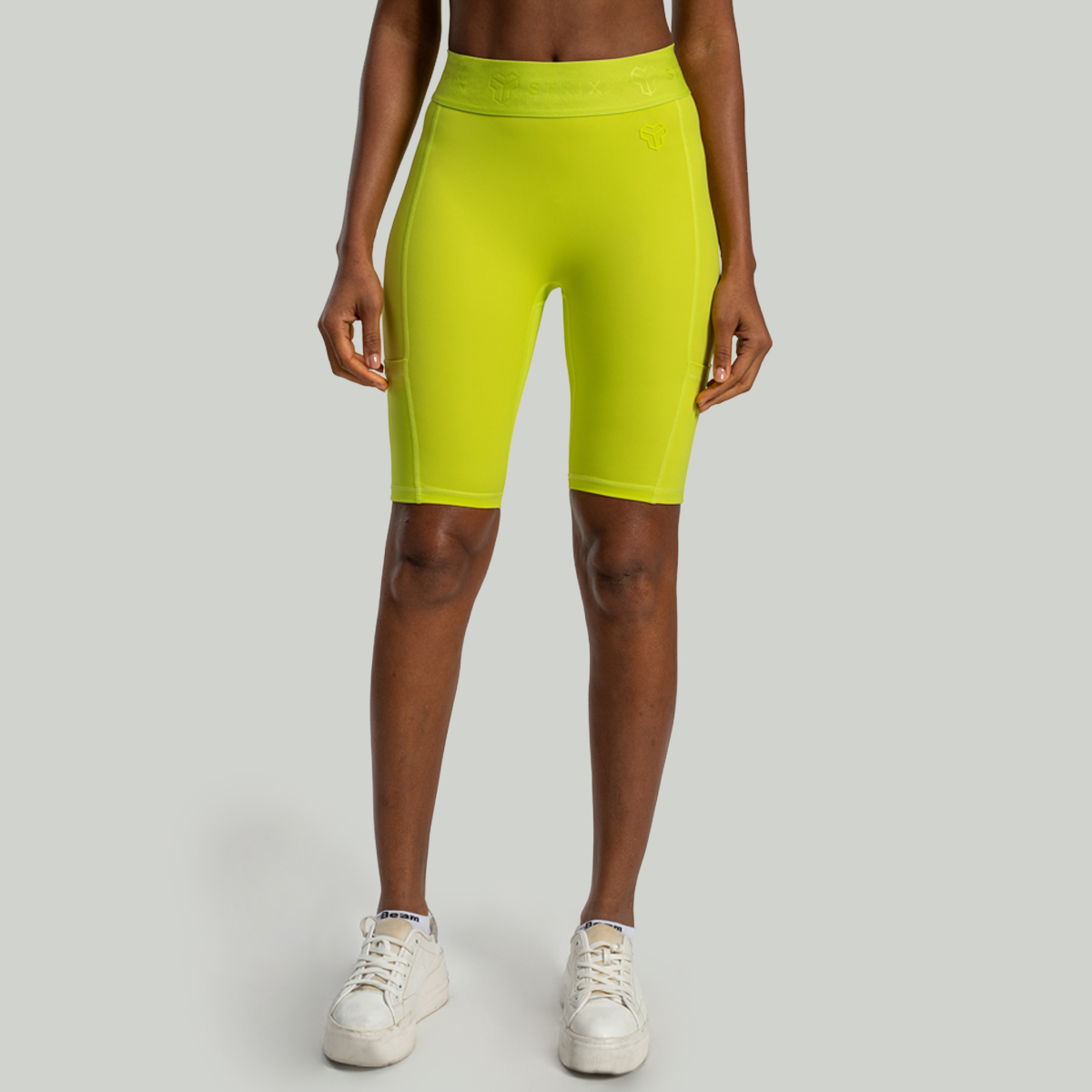 Shorts de vélo Lunar, couleur chartreuse - STRIX.