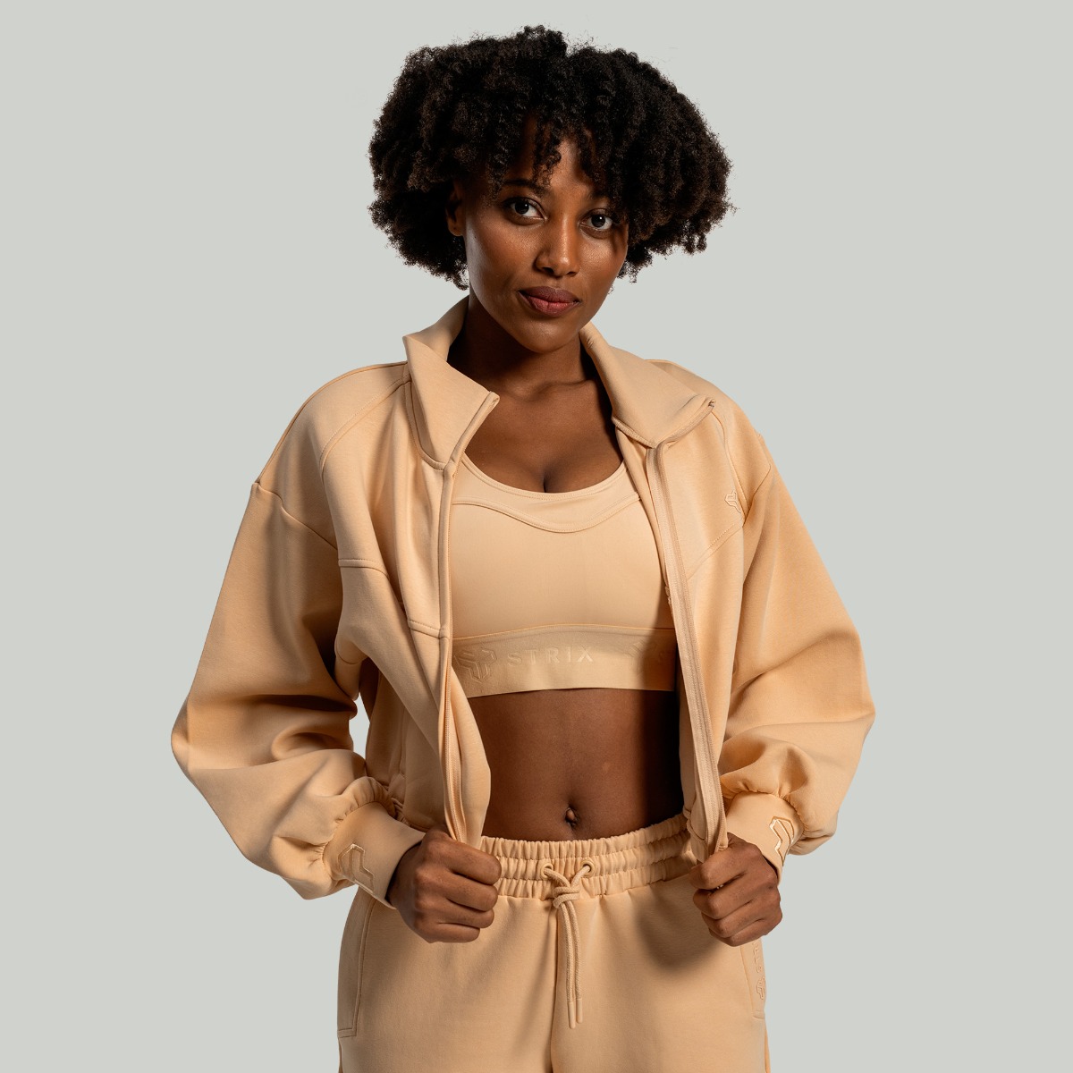 Veste zippée pour femmes Lunar, couleur Sandshell - STRIX.