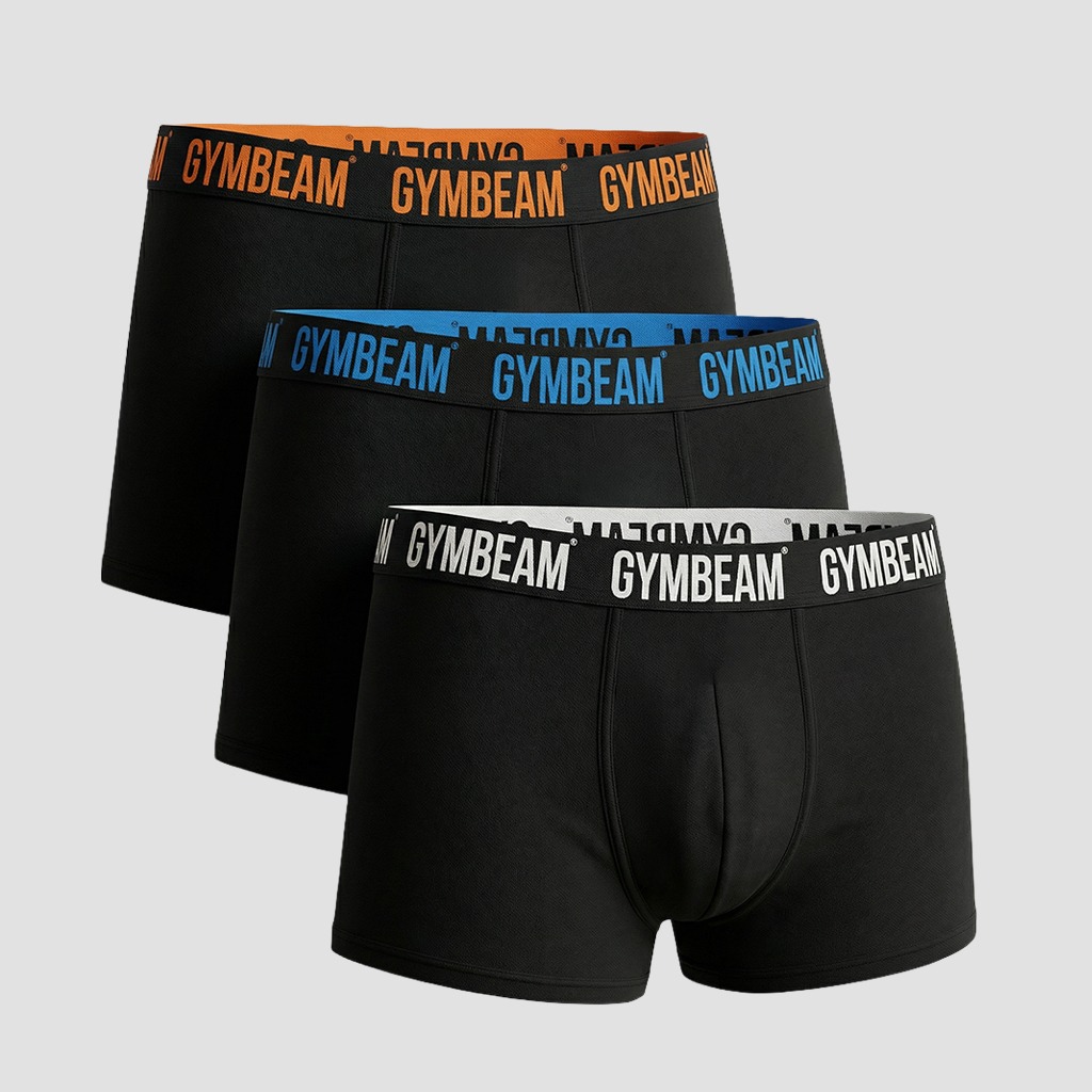 Slip homme FIT, lot de 3, couleur noire - GymBeam.