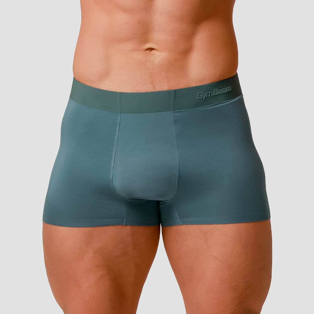 Slip homme, coupe boxer, doux, lot de 2, couleur bleu - GymBeam.