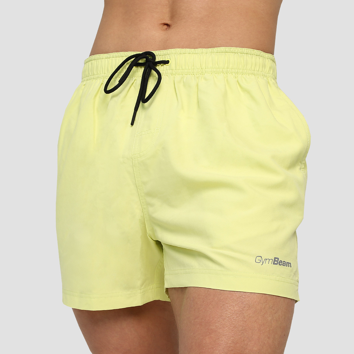 Shorts de bain pour hommes ARUBA, couleur vert citron - GymBeam.