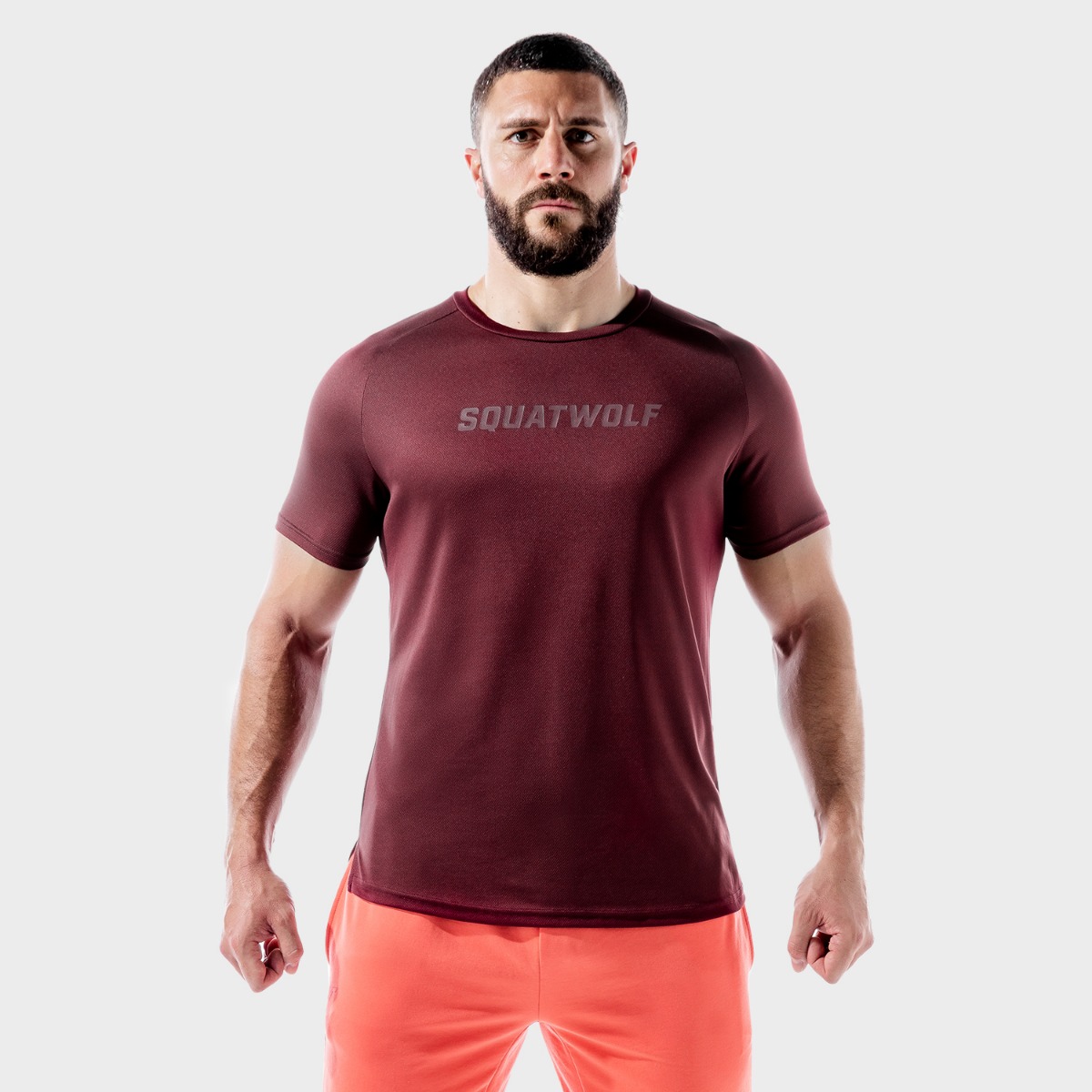 Men‘s T-shirt LAB360º Recycled Mesh Tee Tawny Port - SQUATWOLF