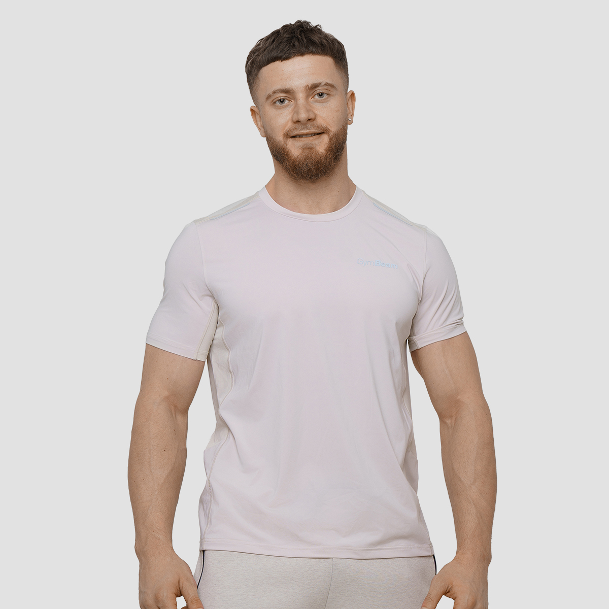 T-shirt de sport Agile pour hommes, couleur Désert - GymBeam.