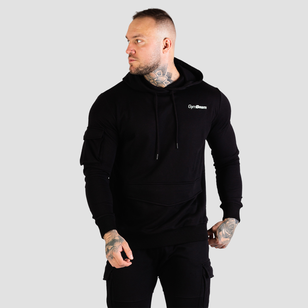 TRN Sweat à capuche noir - GymBeam