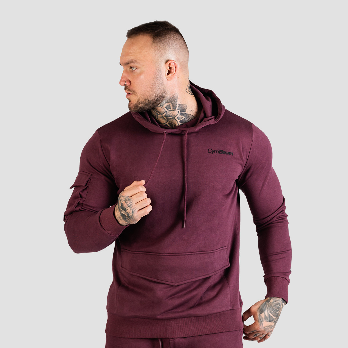 TRN Hoodie Aubergine - GymBeam