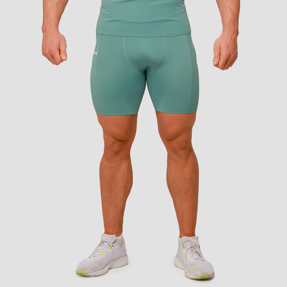 Short de compression bleu – GymBeam