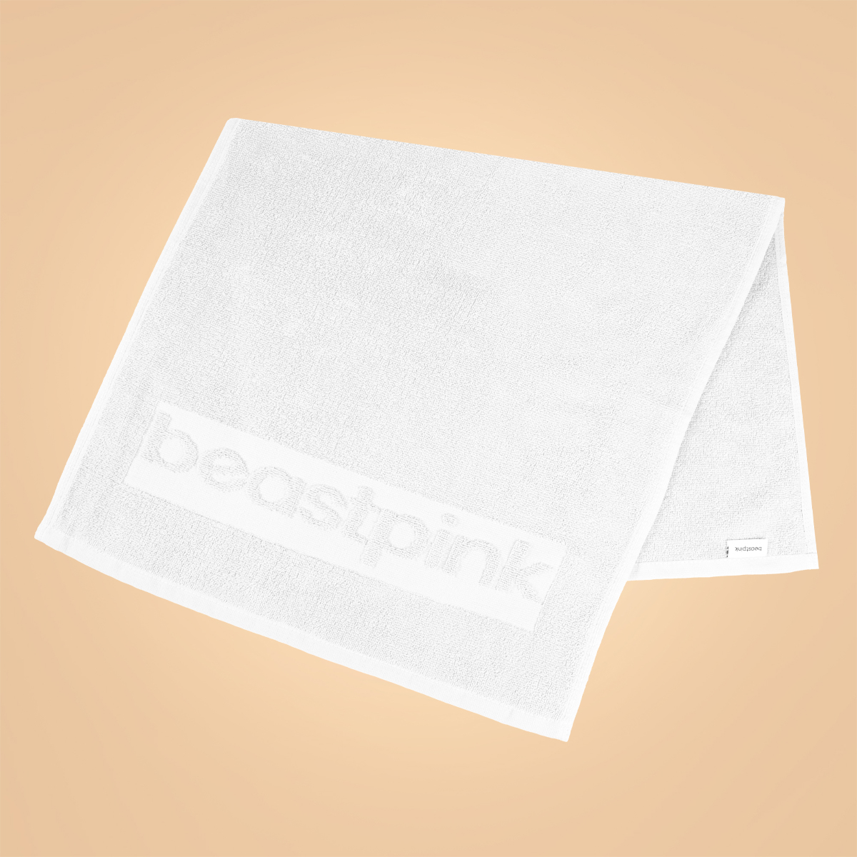 Serviette de sport mini, couleur blanche – BeastPink.