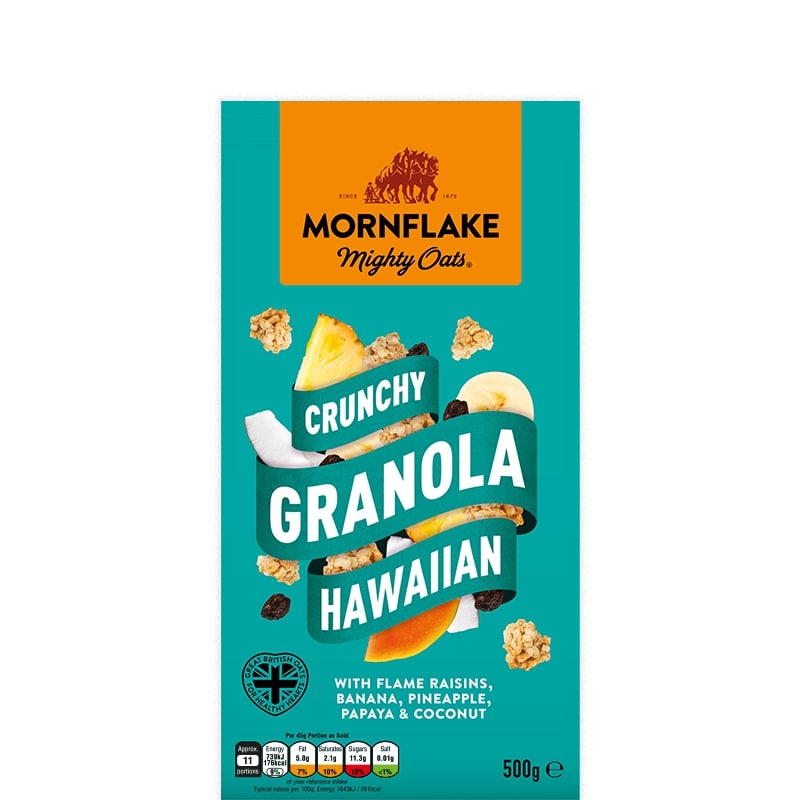 Granola croustillant Hawaien, 500 g - Mornflake.