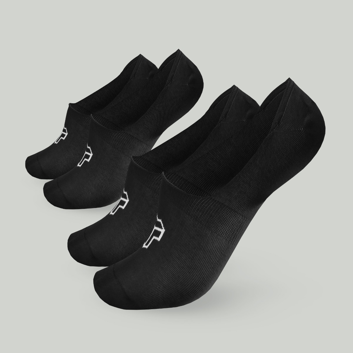 Chaussettes basses, lot de 2, couleur noire - STRIX.