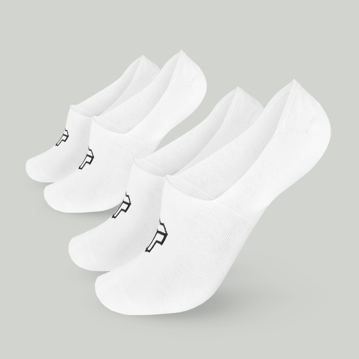 Chaussettes basses, lot de 2, couleur blanche - STRIX.