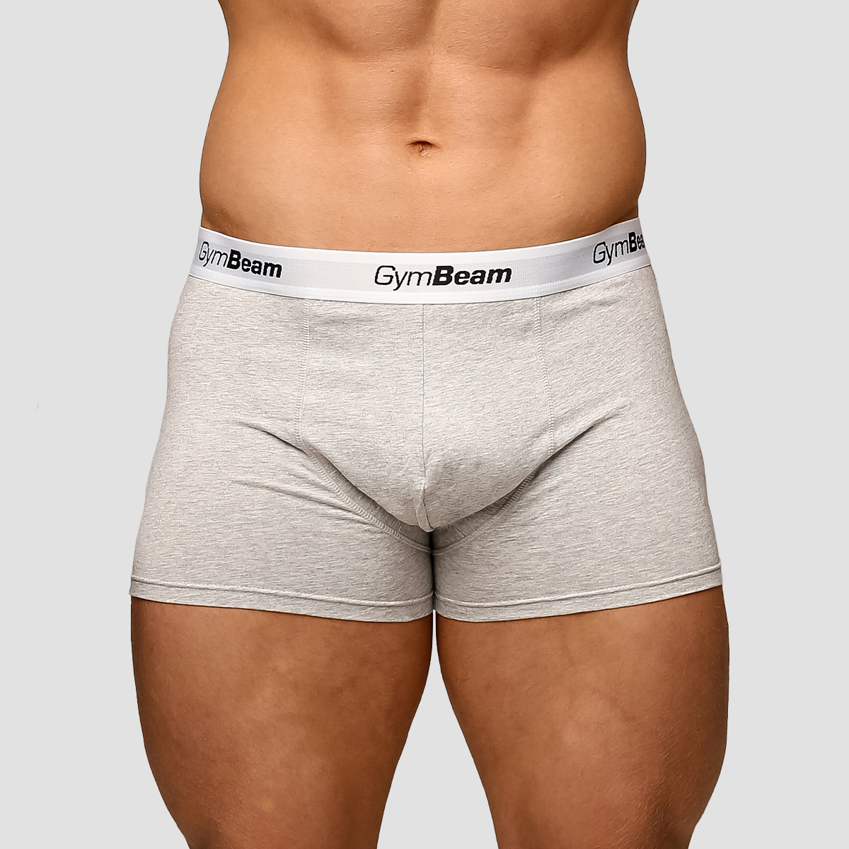 Boxers Homme, Essentiels, 3 Pièces, Gris - GymBeam