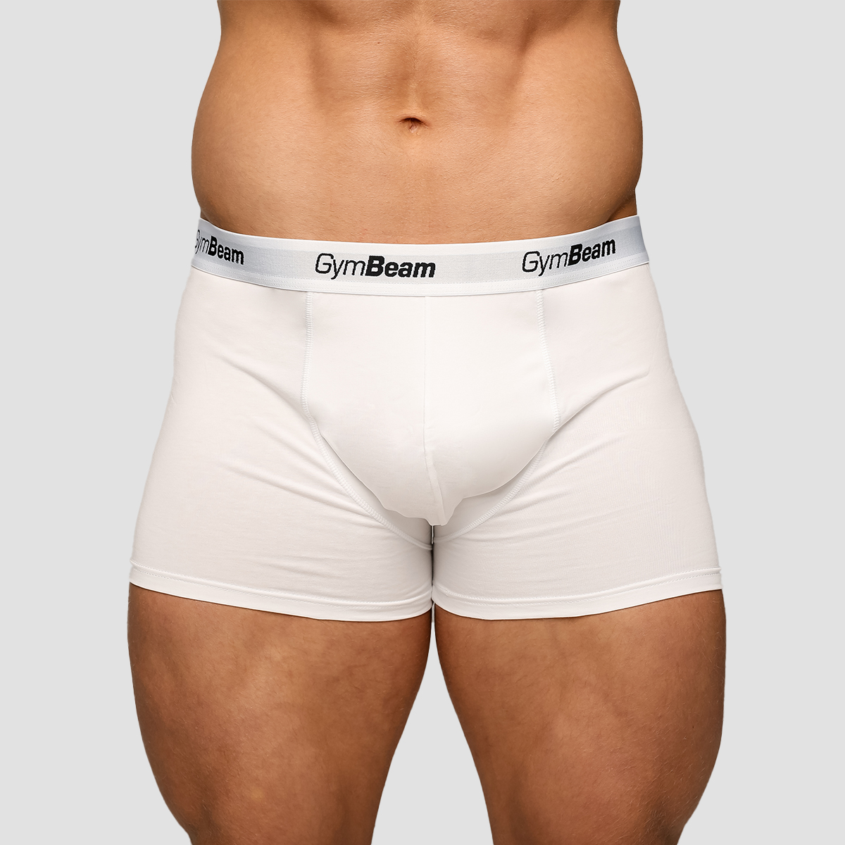 Boxers Homme, Essentiels, 3 pièces, Blanc - GymBeam.