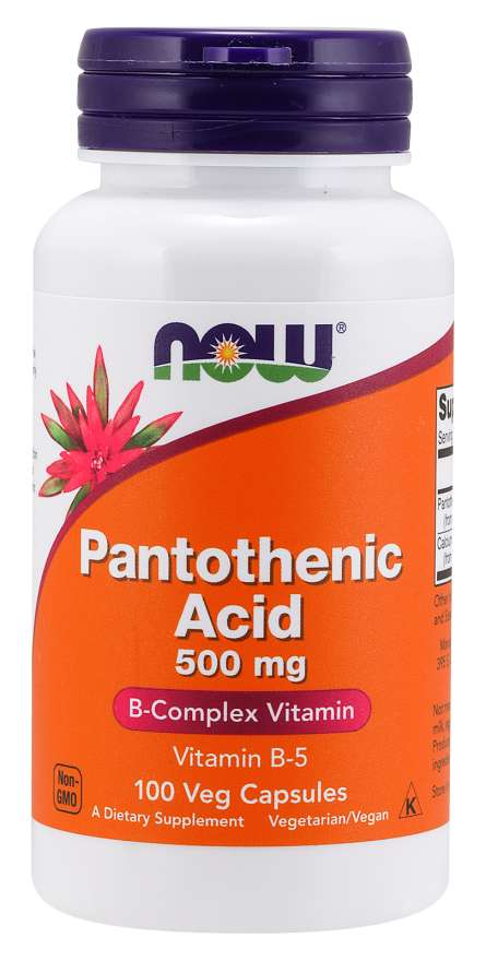Acide pantothénique 500 mg - NOW Foods.