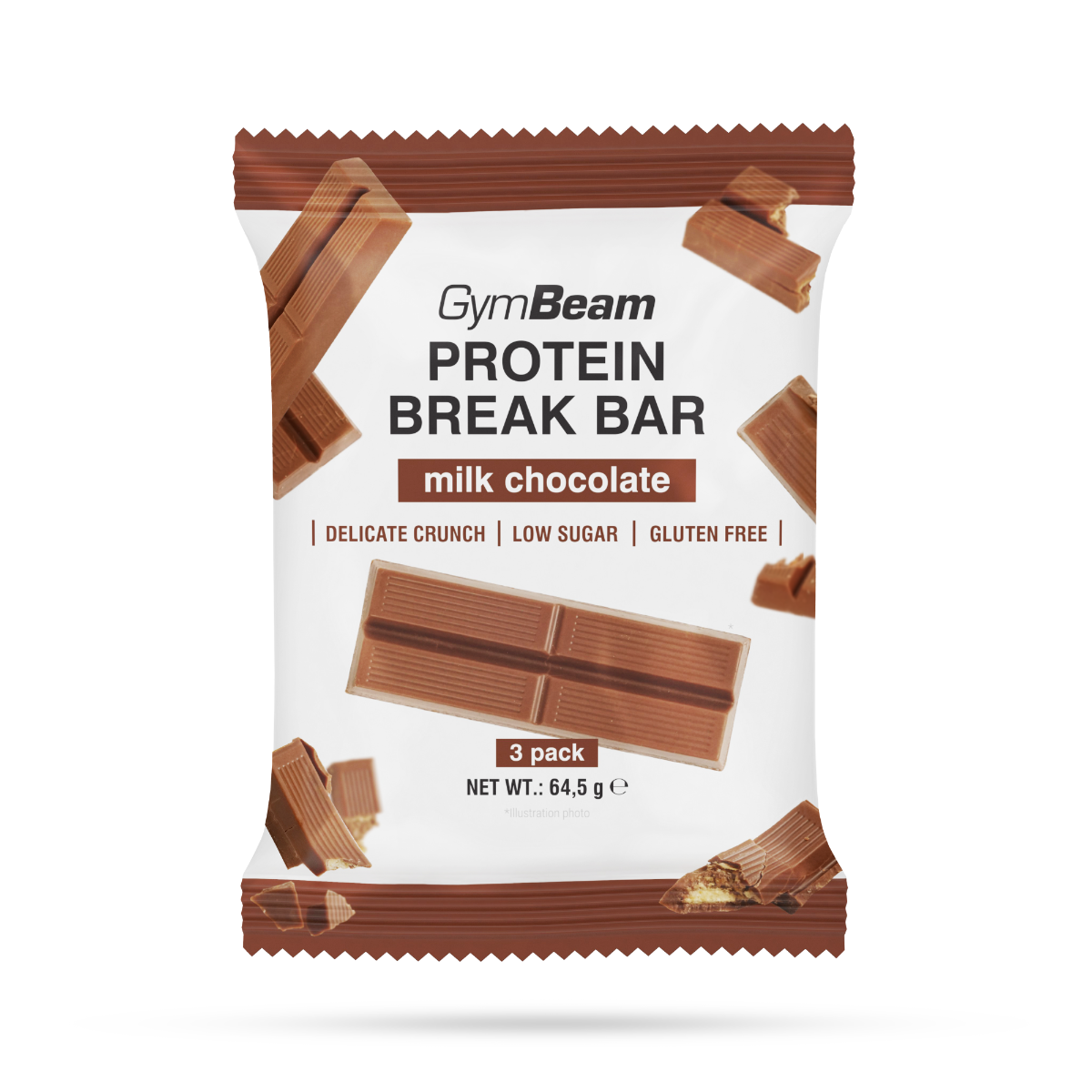 Barre protéinée Protein Break, pack de 3 – GymBeam.